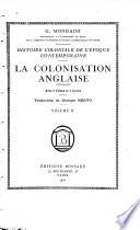 La colonisation anglaise