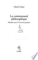 La communauté philosophique