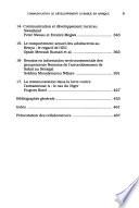 La communication pour le développement durable en Afrique