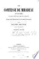 La Comtesse de Mirabeau (1752-1800)