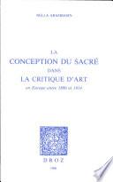 La conception du sacré dans la critique d'art