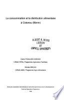 La consommation et la distribution alimentaire à Cotonou (Bénin)