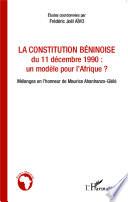 La Constitution béninoise du 11 décembre 1990 : un modèle pour l'Afrique ?