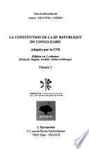 La constitution de la IIIe république du Congo-Zaïre