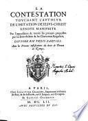 La Contestation touchant l'autheur de l'Imitation de Jésus-Christ... avec les preuves justificatives du droit de Thomas de Kempis