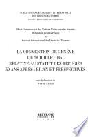 La Convention de Genève du 28 juillet 1951 relative au statut des réfugiés 50 ans après