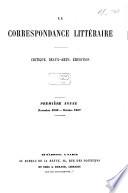 La Correspondance littéraire