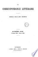 La Correspondance littéraire