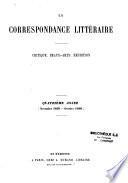 La Correspondance littéraire