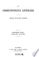 La Correspondance litteraire (red. par Ludovic Lalanne)