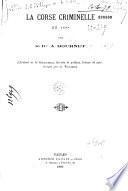 La Corse criminelle en 1888
