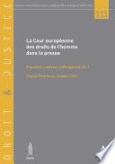 La Cour européenne des droits de l’homme dans la presse