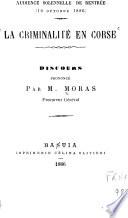 La criminalité de Corse