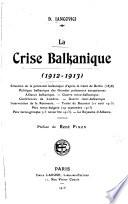 La crise balkanique