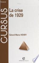 La crise de 1929