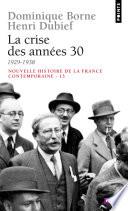 La Crise des années 30 (1929-1938)