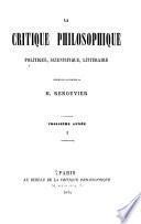 La Critique philosophique