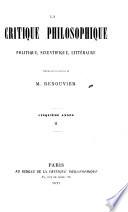 La Critique philosophique