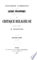 La Critique religieuse