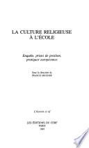 La culture religieuse à l'école