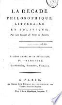 La Décade philosophique, littéraire et politique