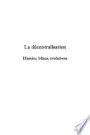 La décentralisation