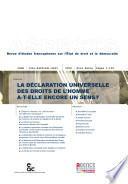 La déclaration universelle des droits de l'homme a-t-elle encore un sens ?
