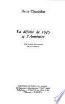 La défaite de 1940 et l'armistice