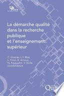 La démarche qualité dans la recherche publique et l'enseignement supérieur