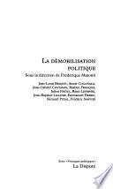 La démobilisation politique