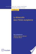 La démocratie dans l'Union européenne