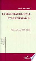 La démocratie locale et le référendum