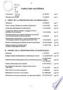 La démonstration mathématique dans l'histoire