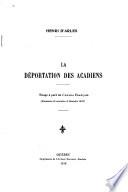 La déportation des Acadiens