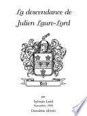 La descendance de Julien Laure-Lord