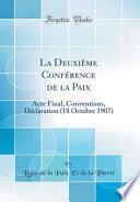La Deuxième Conférence de la Paix