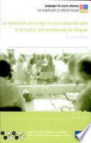 La dimension plurilingue et pluriculturelle dans la formation des enseignants de langues