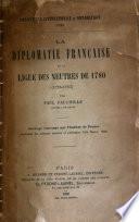 La diplomatie française et la Ligue des neutres de 1780 (1776-1783)