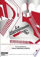 La (dis)continuité en Droit