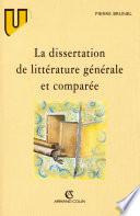 La dissertation de littérature générale et comparée