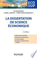 La dissertation de science économique - 2e éd.