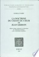La doctrine du chant du cœur de Jean Gerson