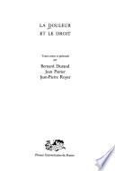 La douleur et le droit