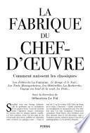 La Fabrique du chef d'oeuvre