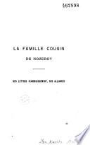La famille cousin de Nozeroy