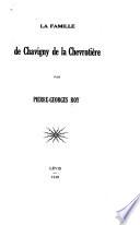 La famille de Chavigny de la Chrvrotière