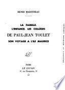 La famille, l'enfance, les collèges de Paul-Jean Toulet