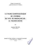 La Faune ichthyologique de l'Éotrias du N. W. de Madagascar