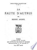 La faute d'autrui