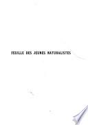 La Feuille des jeunes naturalistes